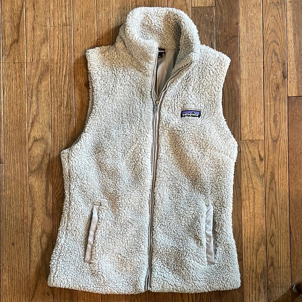 Patagonia Gray Sherpa Fleece Vest